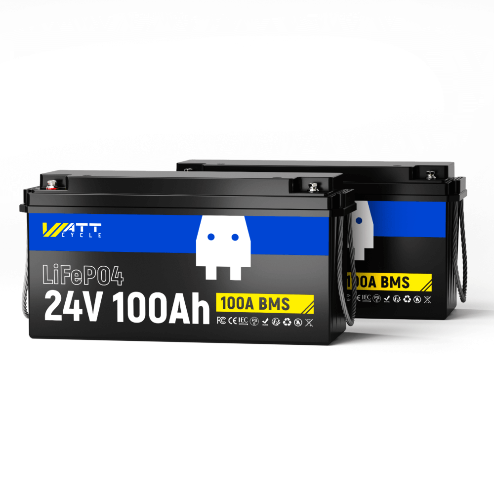 2 шт. акумуляторів WattCycle 24V 100Ah глибокого розряду LiFePO4