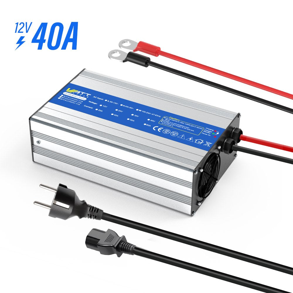 Зарядний пристрій WattCycle 14.6V 40A AC-DC LiFePO4