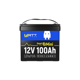 WattCycle 12V 100Ah Mini Bluetooth LiFePO4 акумулятор