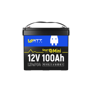 WattCycle 12V 100Ah Mini Bluetooth LiFePO4 акумулятор
