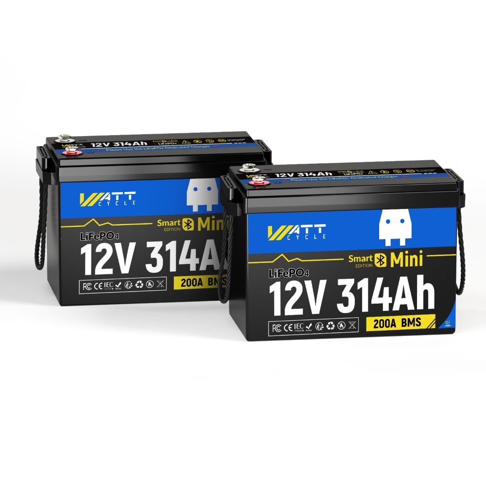 Оновлено! WattCycle Aккумулятор LiFePO4 12V 314Ah Mini з підігрівом Bluetooth