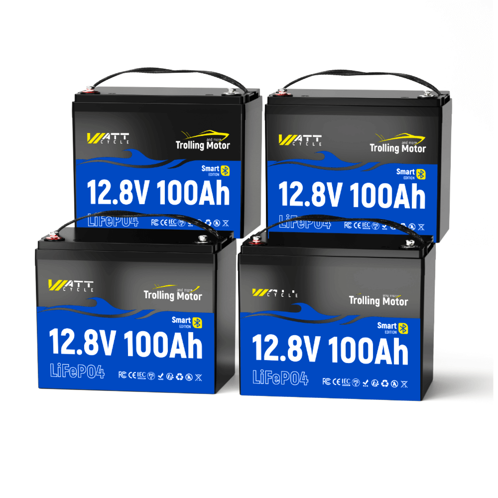 [📱Оновлений Bluetooth] WattCycle 12V 100Ah Bluetooth LiFePO4 акумулятор