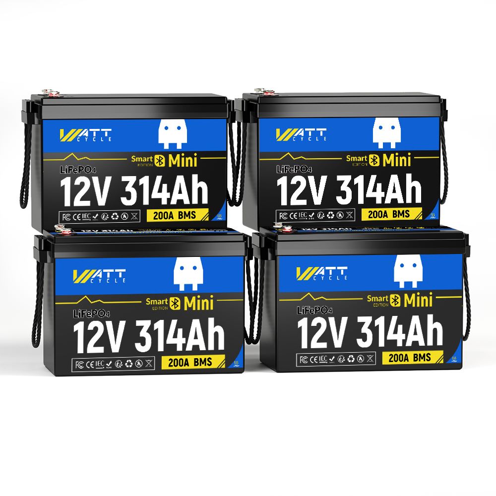Оновлено! WattCycle Aккумулятор LiFePO4 12V 314Ah Mini з підігрівом Bluetooth