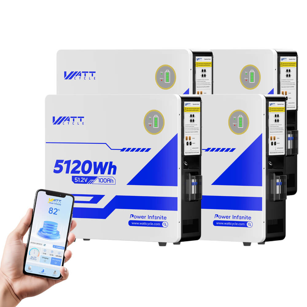 WattCycle Акумулятор LiFePO4 48V 100Ah настінний