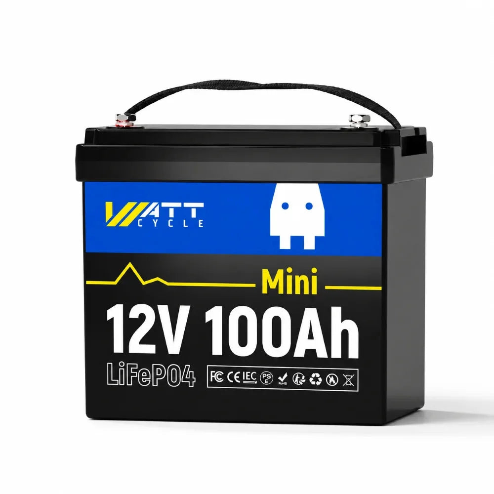 WattCycle 12V 100Ah Mini LiFePO4 Акумулятор