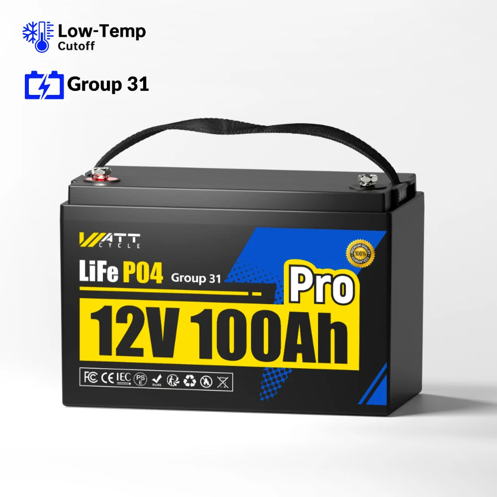 WattCycle Aккумулятор LiFePO4 12V 100Ah Pro