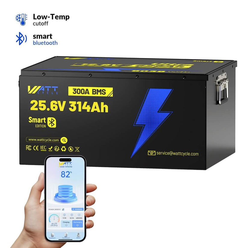 WattCycle 24V 314Ah Ultra Bluetooth LiFePO4 акумулятор