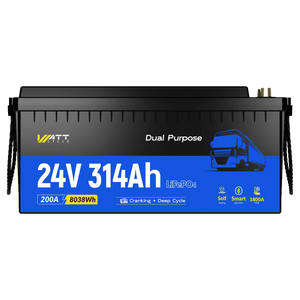 WattCycle 24V 314Ah Акумулятор для Вантажівки з Підігрівом і Bluetooth