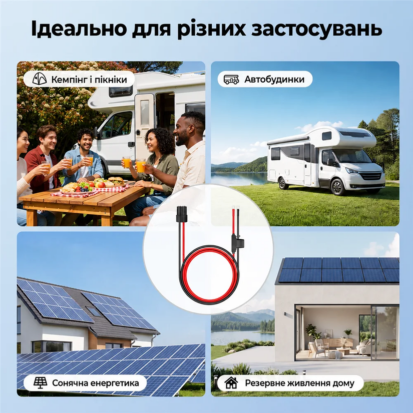WattCycle Кабель розширення 48 В для зарядної станції BLUETTI AC200MAX