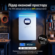 WattCycle 51,2V 100Ah 5kWh LiFePO4 Настінний акумулятор