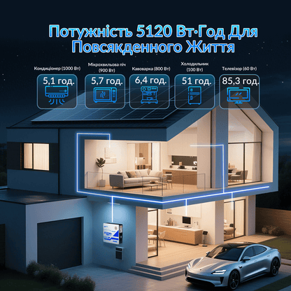 WattCycle Акумулятор LiFePO4 48V 100Ah настінний