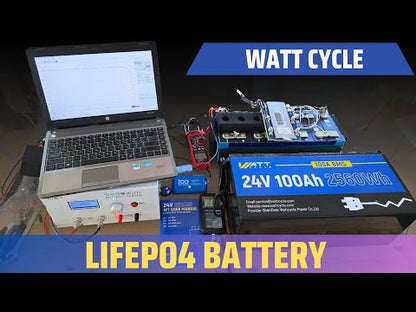 [⚡Найкращий вибір сонячної батареї] WattCycle 24V 100Ah LiFePO4 акумулятор