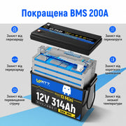 WattCycle Aккумулятор LiFePO4 12V 314Ah Mini з підігрівом Bluetooth